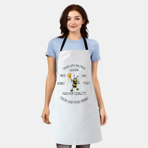Bee Honey Farmer Personalised white Apron