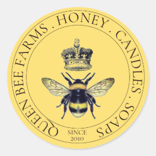 Bee Honey Product Label
