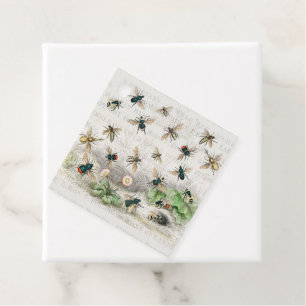 Bee Honey Worker Queen Bees Antique Favour Tags