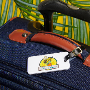 Bee Honey Yellow Insect Luggage Tag