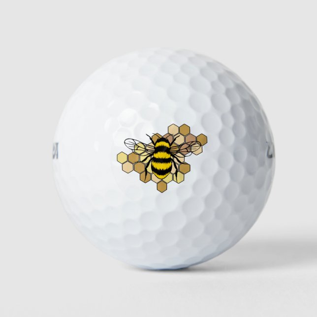 Bee Honeycomb Golf Balls (Front)