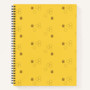 Bee Honeycomb Pattern Notebook