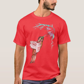 Bee Hummingbird Beautiful Bird Lovers T-Shirt