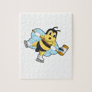 Bee Ice hockey Ice hockey stick Jigsaw Puzzle