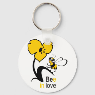 Bee in love key ring