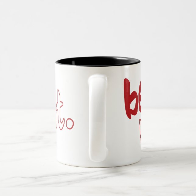 Bee in love Two-Tone coffee mug (Handle)