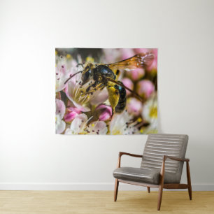 Bee In The Neighbourhood 50 x 60 Tapestry