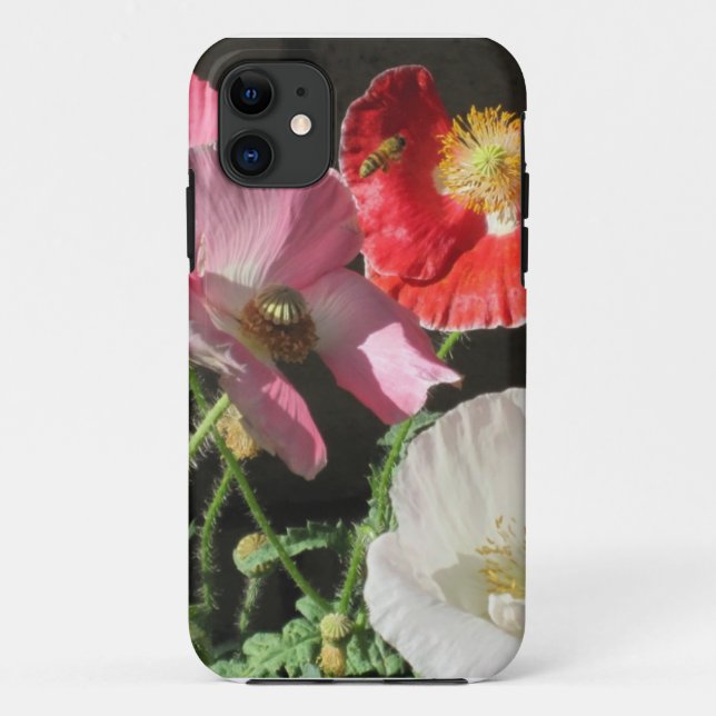 "Bee In The Poppies" phone case (Back)