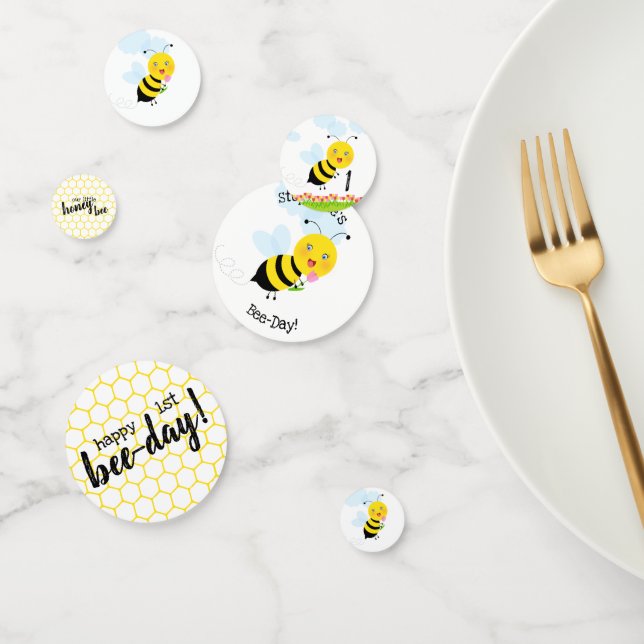 Bee in Tulip Garden Confetti (Group)