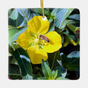 Bee-ing Productive Ceramic Ornament