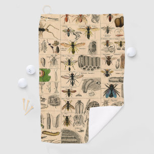 Bee Insect Bug Wasp Natural History Bees Golf Towel