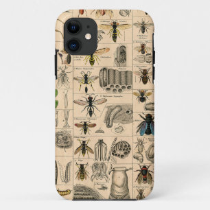 Bee Insect Bug Wasp Natural Nature Bees Painting Case-Mate iPhone Case