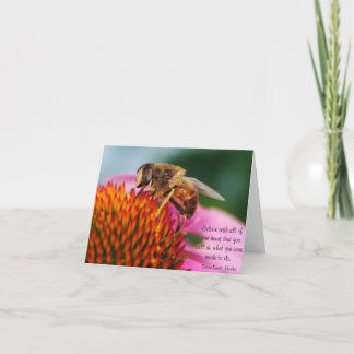 Bee Inspirational Blank Card
