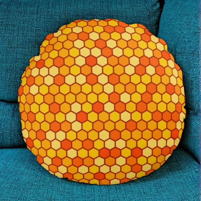 Bee-Inspired Cosy Honeycomb Throw Pillow (Creator Uploaded)