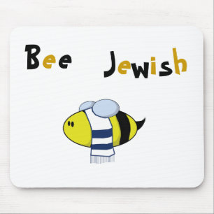 "Bee Jewish" Mouse Pad