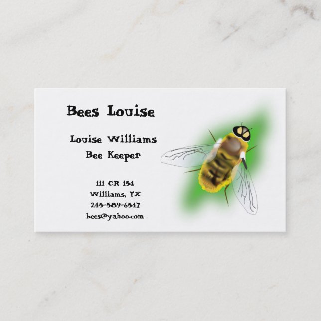 Bee Keeper Business Card (Front)