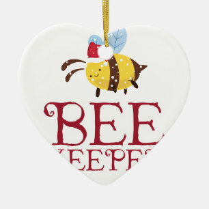Bee Keeper Christmas Edition Ceramic Tree Decoration