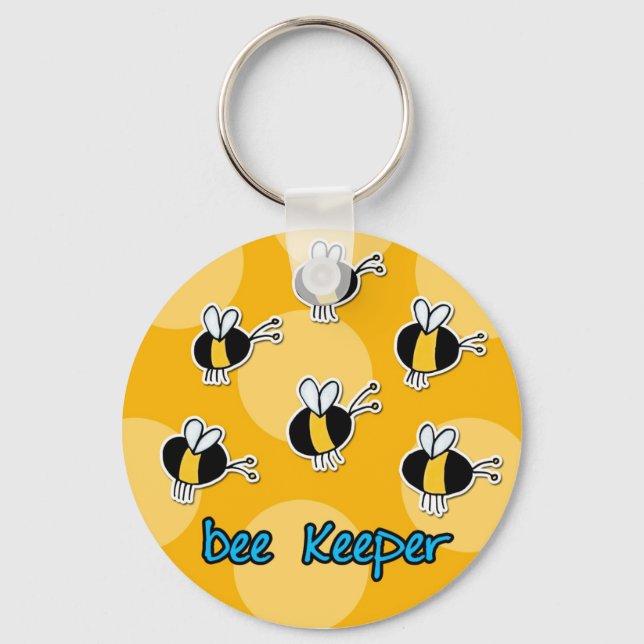 bee keeper key ring (Front)