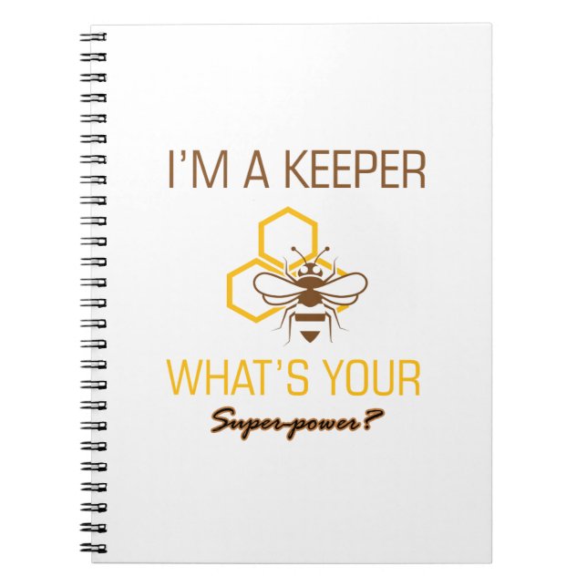Bee Keeper tshirts Spiral Notebook (Front)
