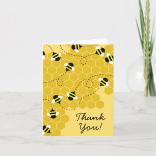 Bee Kid Cute Beehive Thank You Stationary Cards