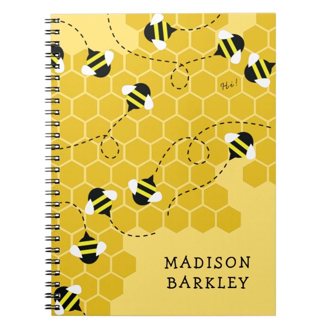 Bee Kid's Cute Beehive Notebook (Front)