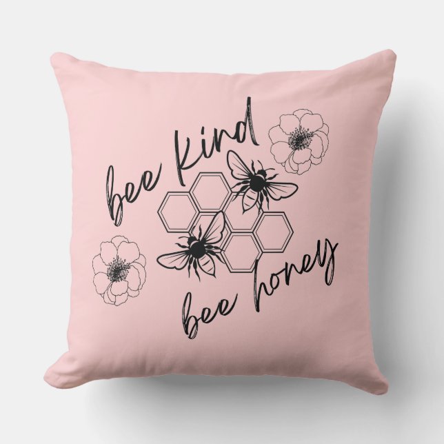 bee kind bee honey cushion (Front)