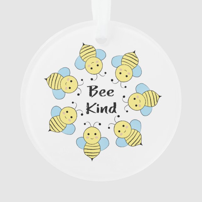 Bee Kind Bees Ornament (Back)