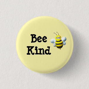 Bee Kind Bumblebee 3 Cm Round Badge