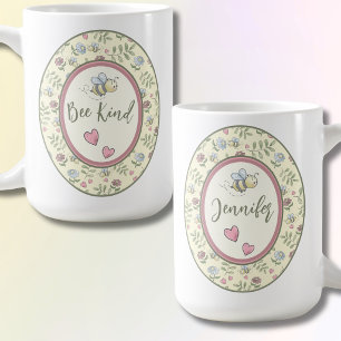 Bee Kind Bumblebee Personalised Coffee Mug