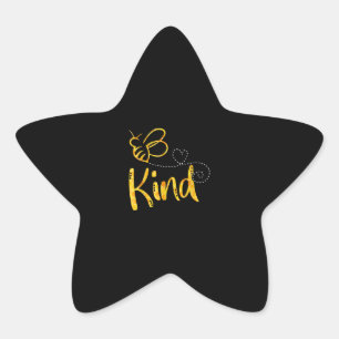 Bee Kind Cute Bee Lover Gift Bee Keeper Gift Star Sticker