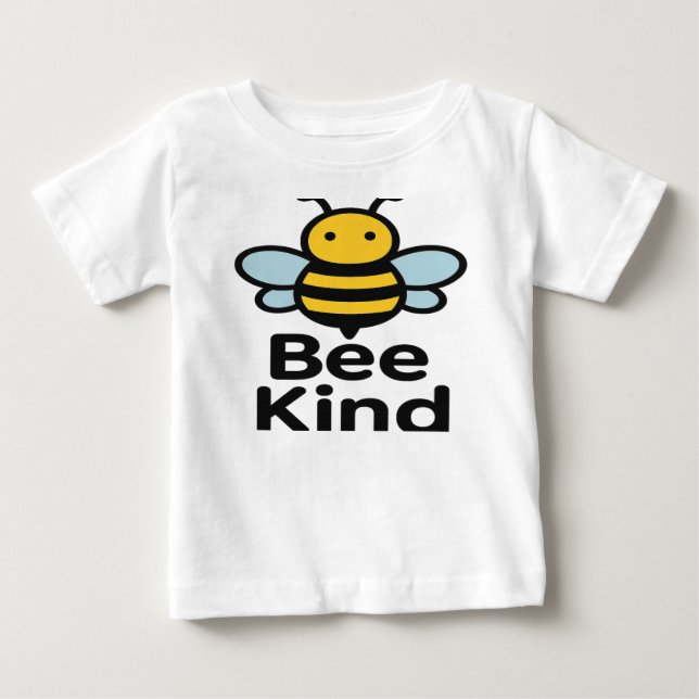 Bee Kind Cute Bee T-Shirt | Positive Quote Graphic (Front)