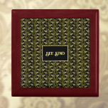 Bee Kind Elegant Gold and Black Bee Pattern Gift Box<br><div class="desc">Wouldn't it be nice if everyone was kind to each other. This gift box design support that them with a honey of a twist, with the phrase "Bee Kind" in elegant golden colour swoopy letters in a black box. The background pattern is a vintage bee pattern against black. This lovely...</div>