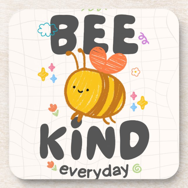 Bee Kind Everyday Coaster (Front)