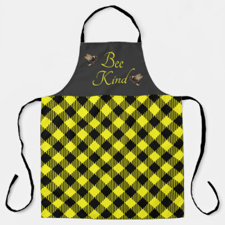 "Bee Kind" Gingham Apron