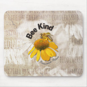 Bee Kind - Harmonious Nature Mouse Pad
