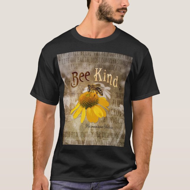 Bee Kind - Harmonious Nature T-Shirt (Front)