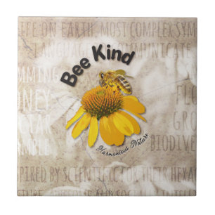 Bee Kind - Harmonious Nature  Tile