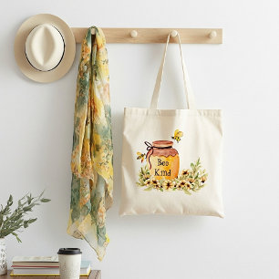Bee kind honey pot  tote bag