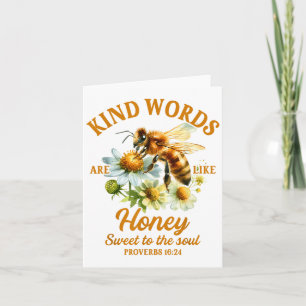 Bee Kind Kindness Motivational Kind Words Are Like Card