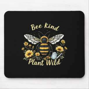Bee Kind Plant Wild Environmental Protection Earth Mouse Pad
