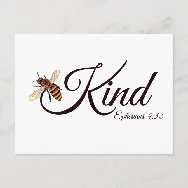 Bee kind  postcard (Front)