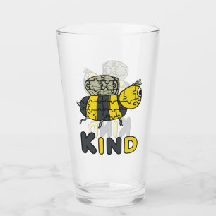 Bee Kind Puzzle Glass