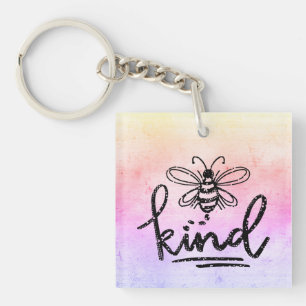 Bee Kind Rainbow Ombre Key Ring