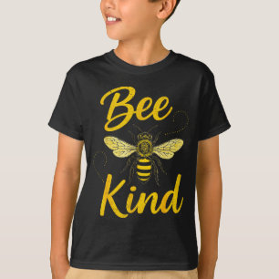 Bee Kind Sitive Quote Cute Funny Design For Kids  T-Shirt