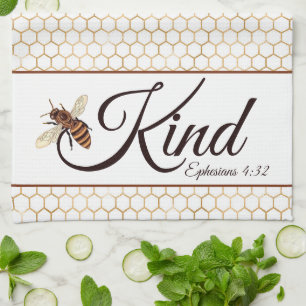 Bee kind   tea towel