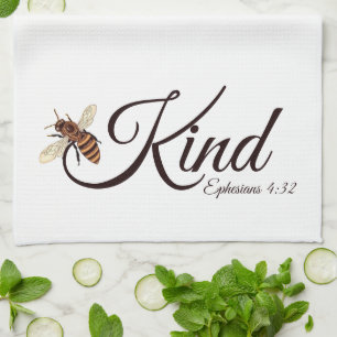 Bee kind tea towel