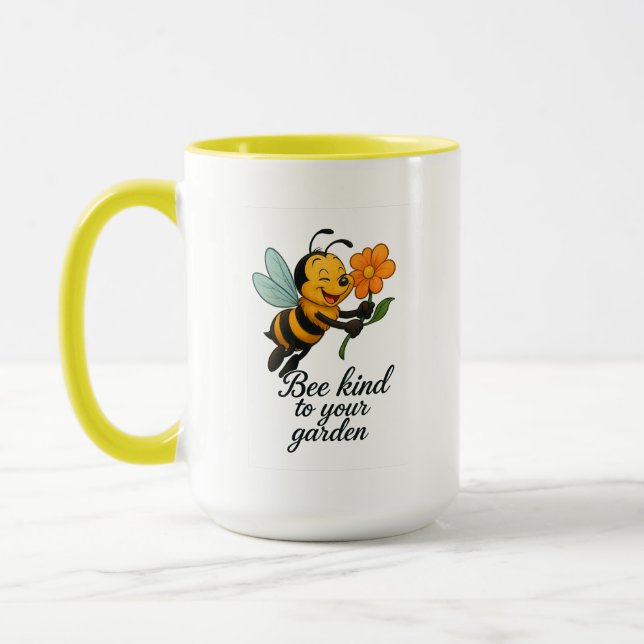Bee Kind To Your Garden Premium Mug (Left)