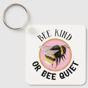 Bee kind to your mind bees funny animal insect key ring