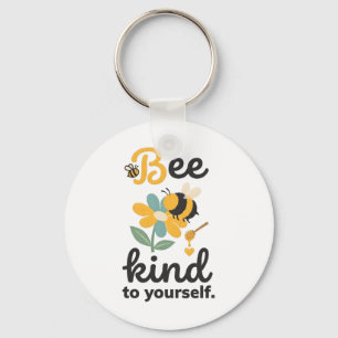 Bee Kind To Yourself Mental Health Self Care  Key Ring