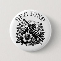 Bee Kind | 'Vintage Honey and Flowers Quote
